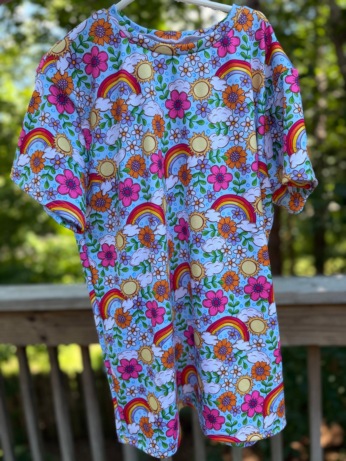 Size 5t t-shirt dress- rainbow