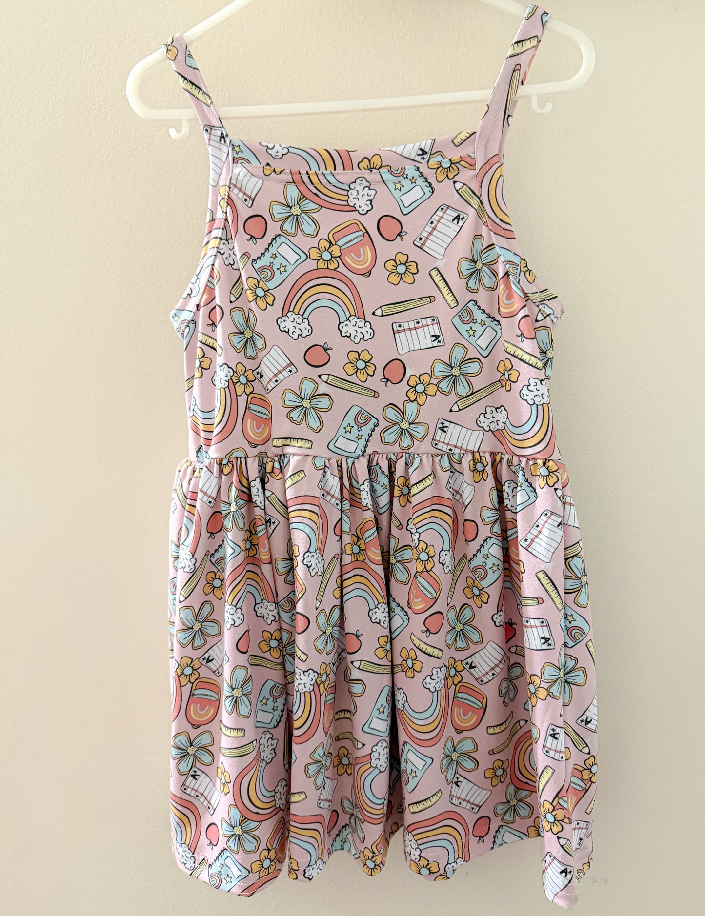 Size 7- Margo peplum - school print