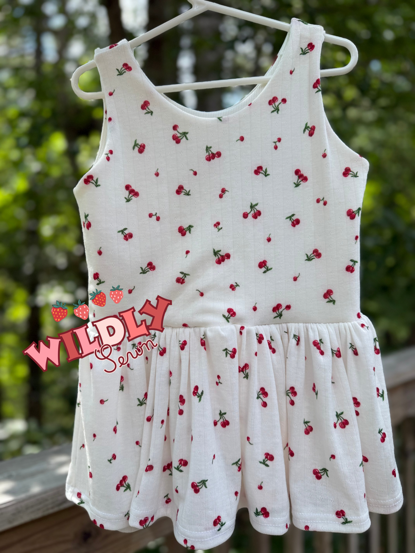 Size 7 tank peplum - cherry