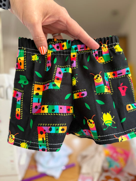 6/9m caterpillar & beetle shorts